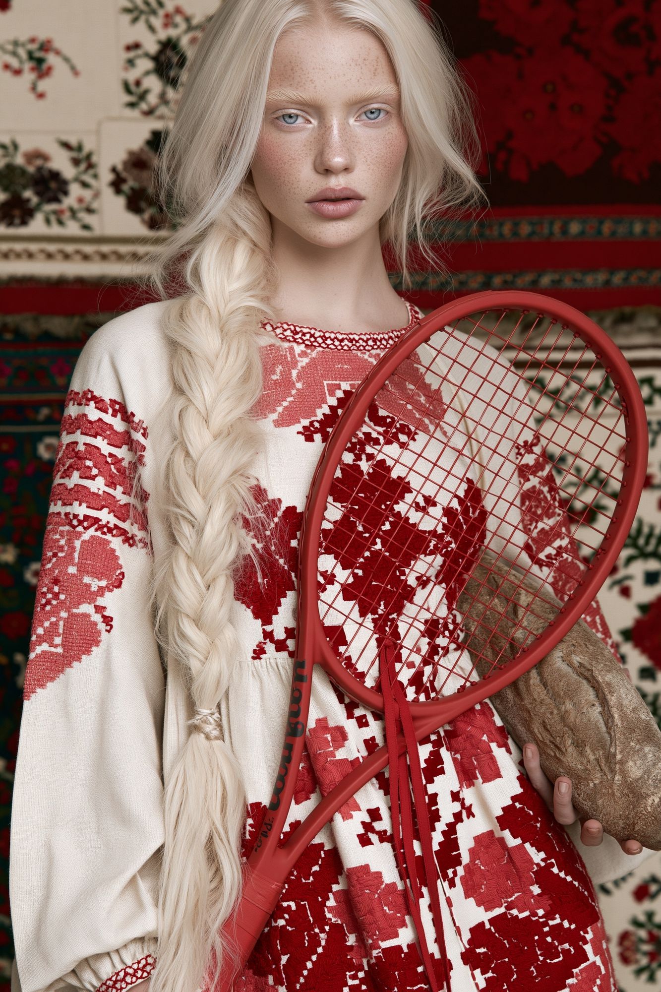 Red Fashion Portrait Poster. poster — photography art