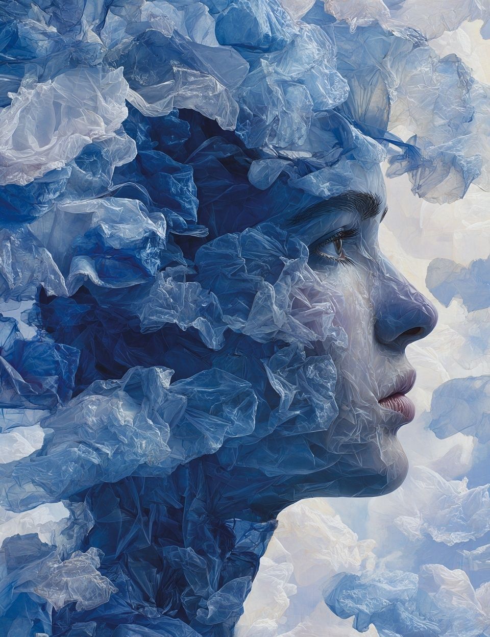 Blue Dream Portrait Print. poster detail