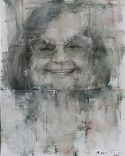 Smiling Woman Portrait Fine-Art Print.