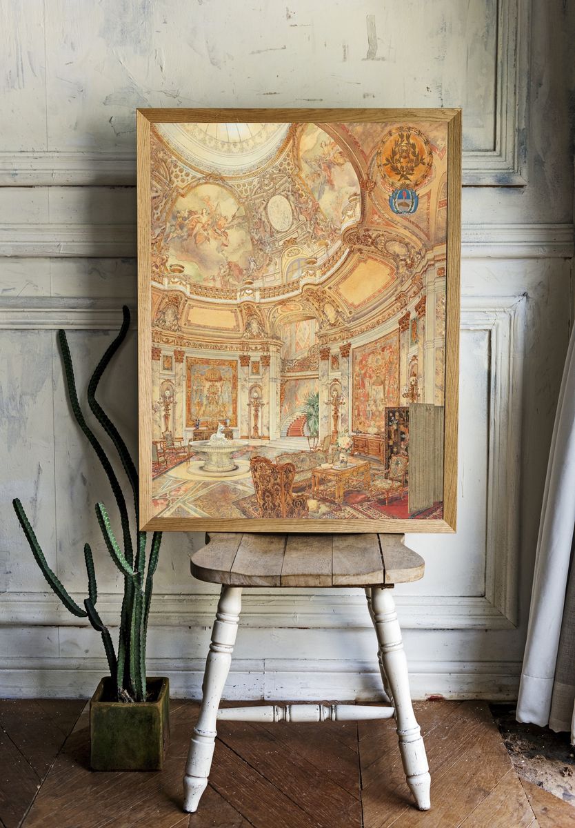 Opulent Interior — Fine Art Print. — room view 1