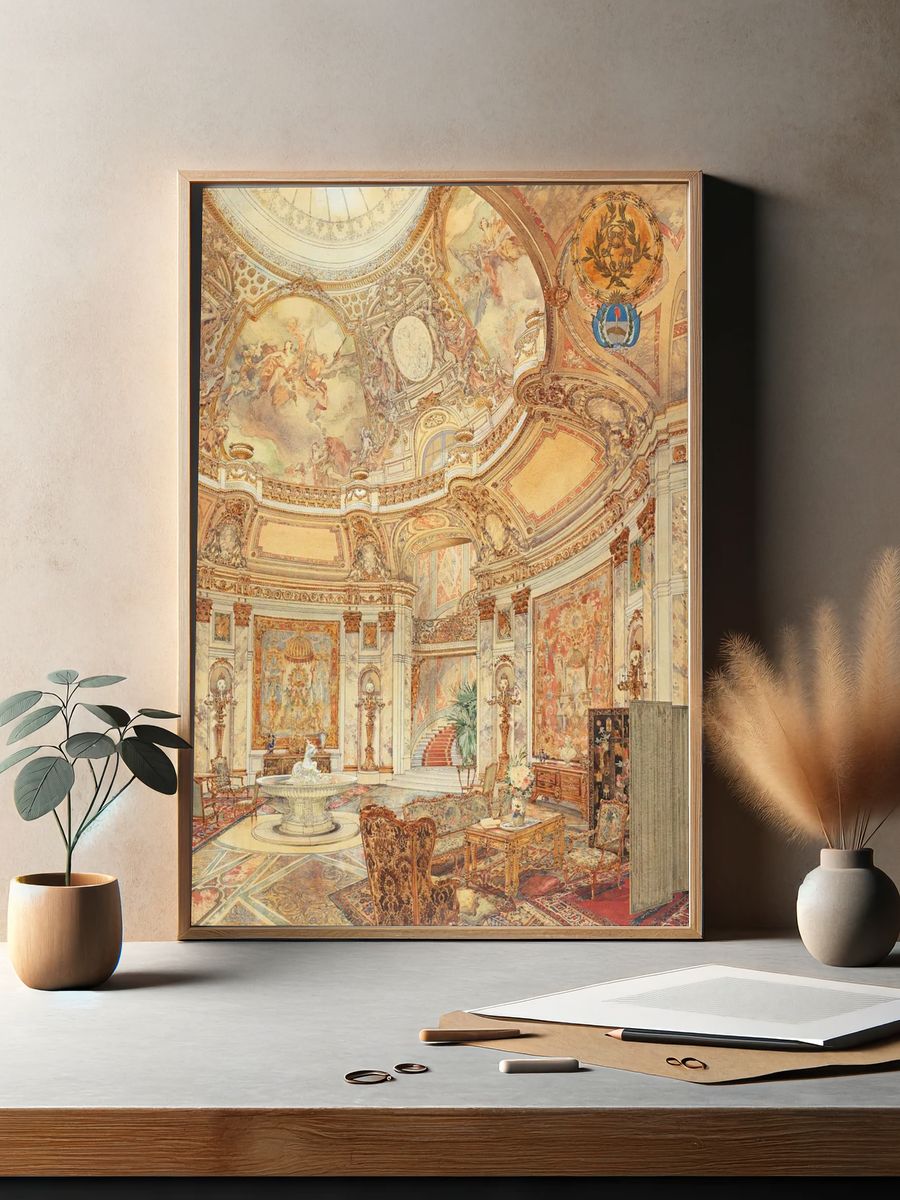 Opulent Interior — Fine Art Print. — room view 2