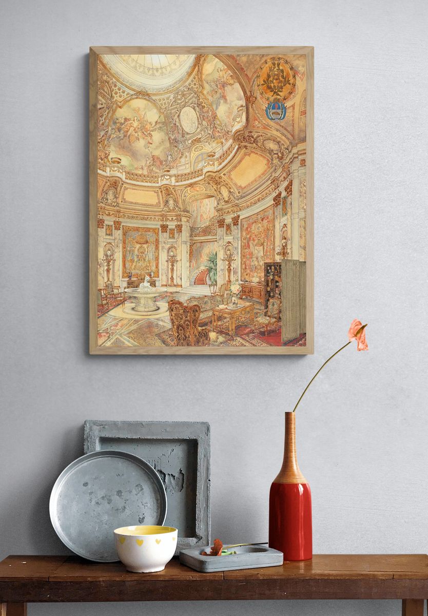 Opulent Interior — Fine Art Print. — room view 3