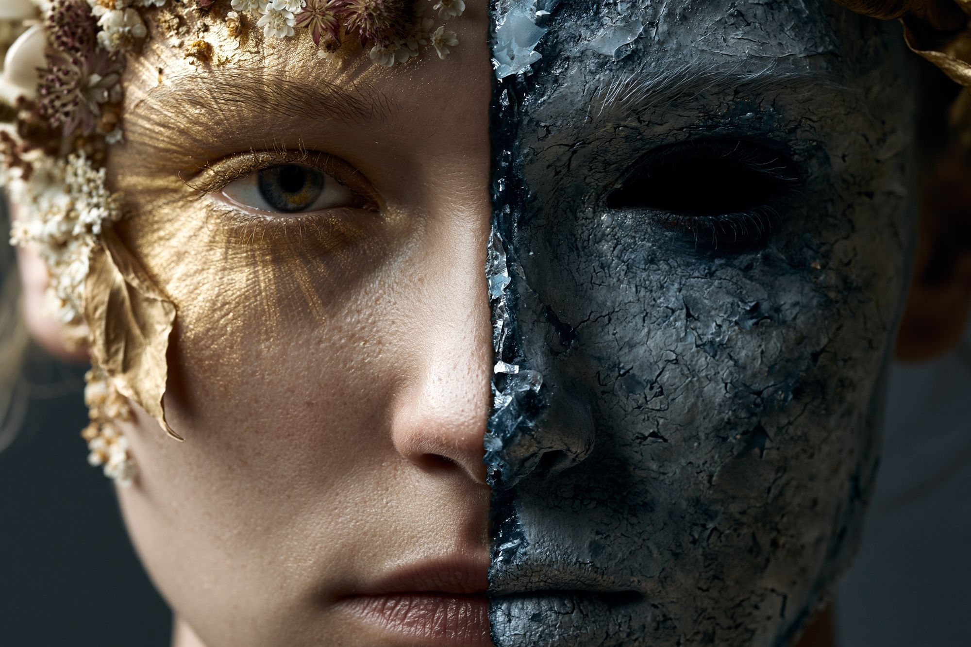 Duality Portrait Fine-Art Poster. poster — fine-art art