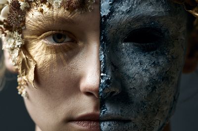 Duality Portrait Fine-Art Poster. poster