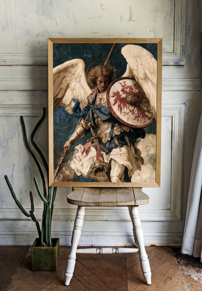 Archangel Warrior Fine-Art Print. — room view 1