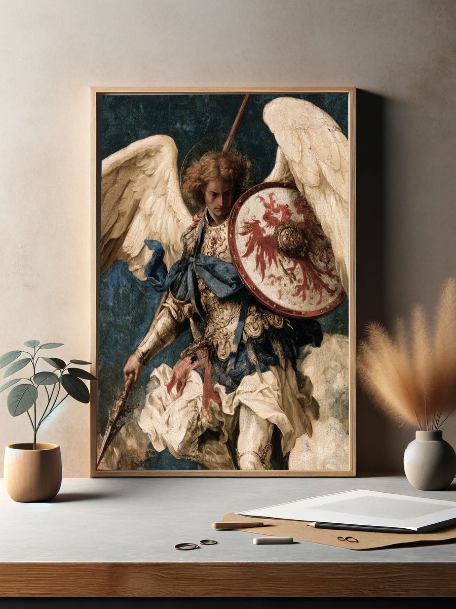 Archangel Warrior Fine-Art Print. — room view 2
