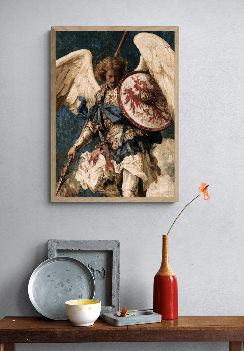Archangel Warrior Fine-Art Print. — room view 3