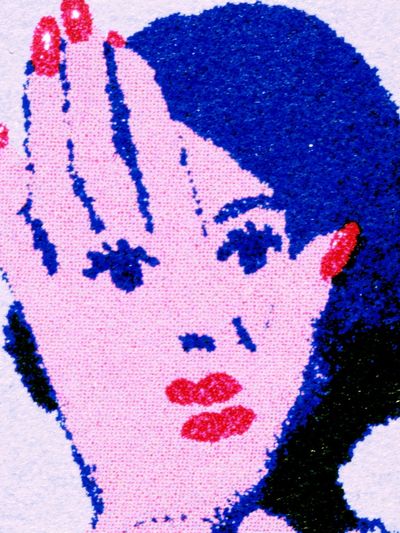 Pop Art Woman Portrait Print.