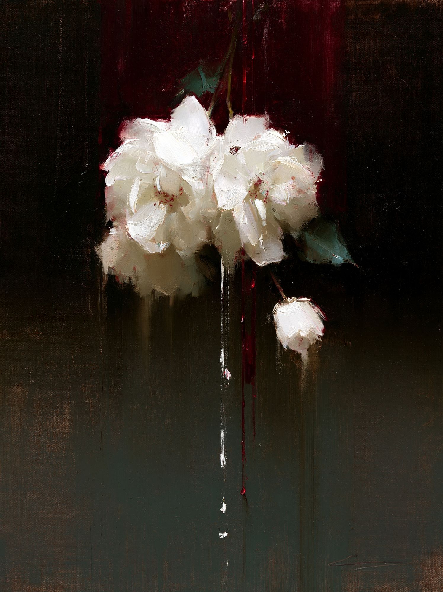 White Blossoms Fine-Art Poster. poster — fine-art art