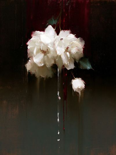 White Blossoms Fine-Art Poster.
