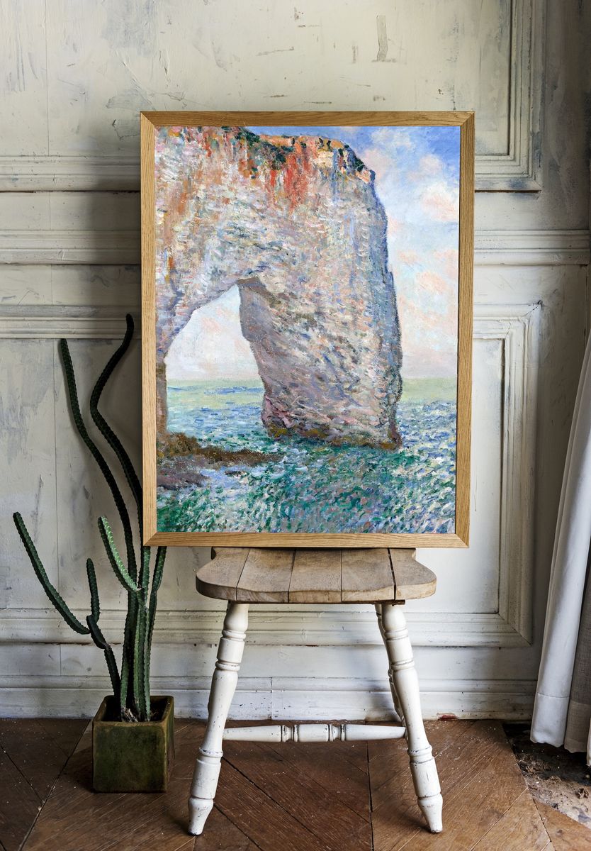 Cliff Arch by the Sea — Fine Art Print. — room view 1
