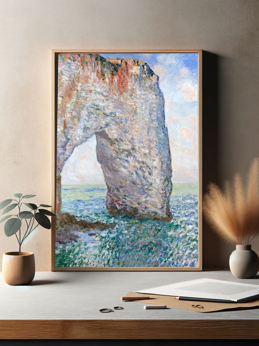 Cliff Arch by the Sea — Fine Art Print. — room view 2