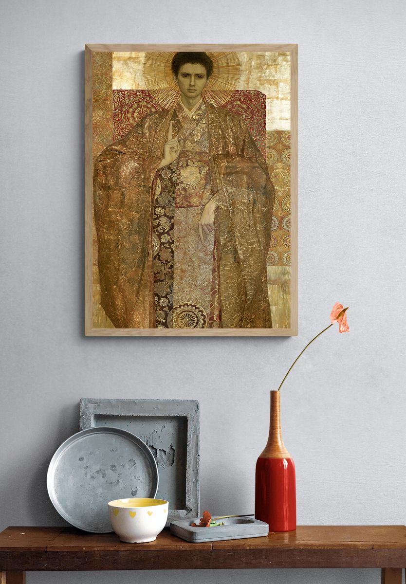 Golden Halo Portrait Fine-Art Print. — room view 3