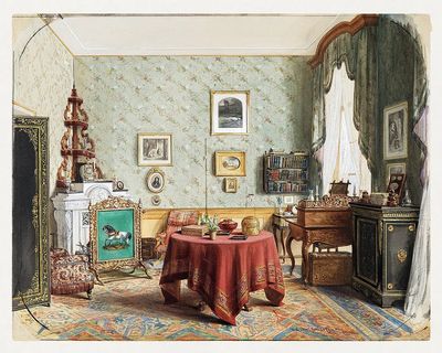 Elegant Vintage Interior — Fine Art Print. poster print