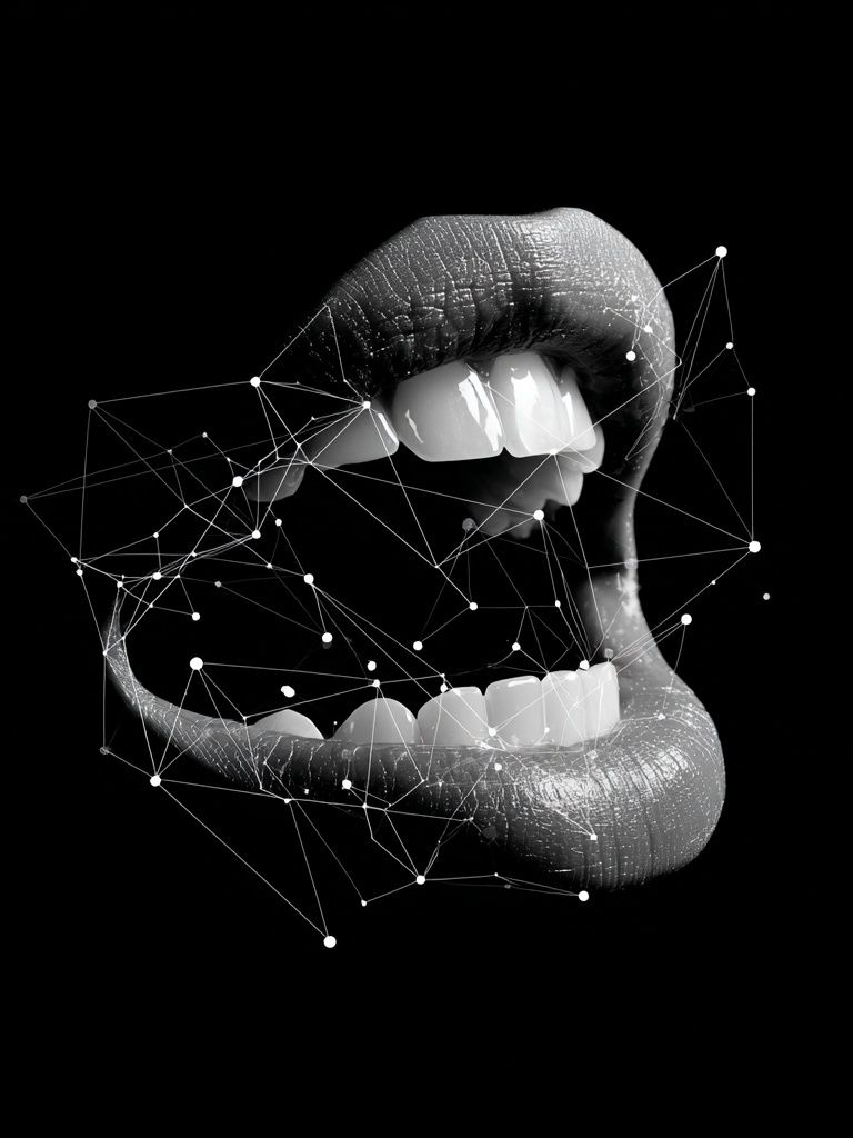 Abstract Mouth — Fine Art Print. poster detail