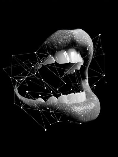 Abstract Mouth — Fine Art Print. poster print
