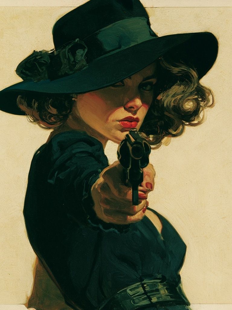 Cowgirl Portrait — Fine-Art Print. poster — fine-art art