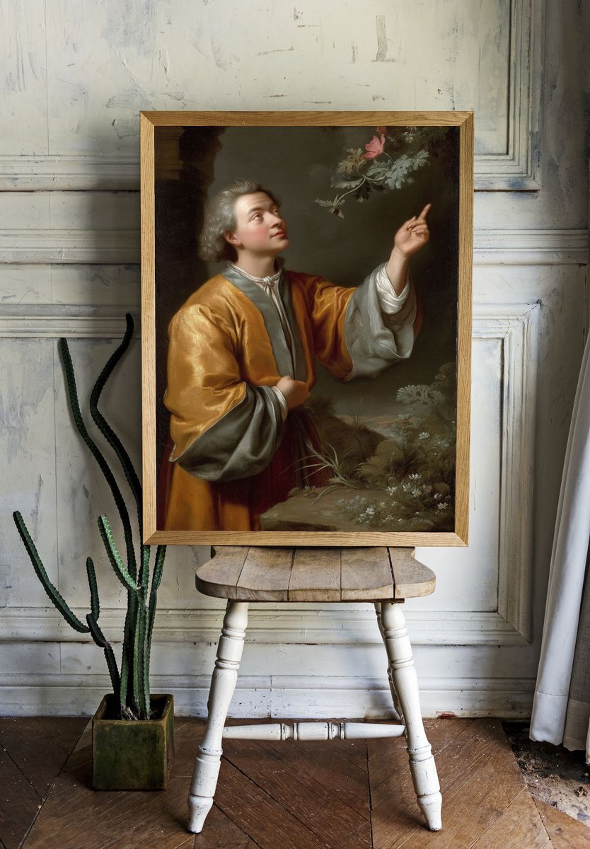 Young Man in Garden Fine-Art Print. — room view 1