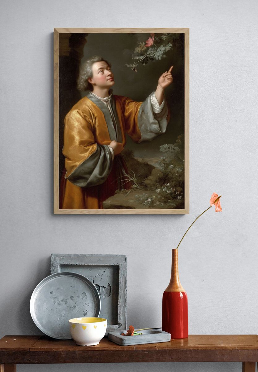 Young Man in Garden Fine-Art Print. — room view 3