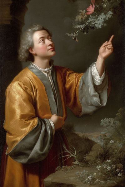 Young Man in Garden Fine-Art Print.