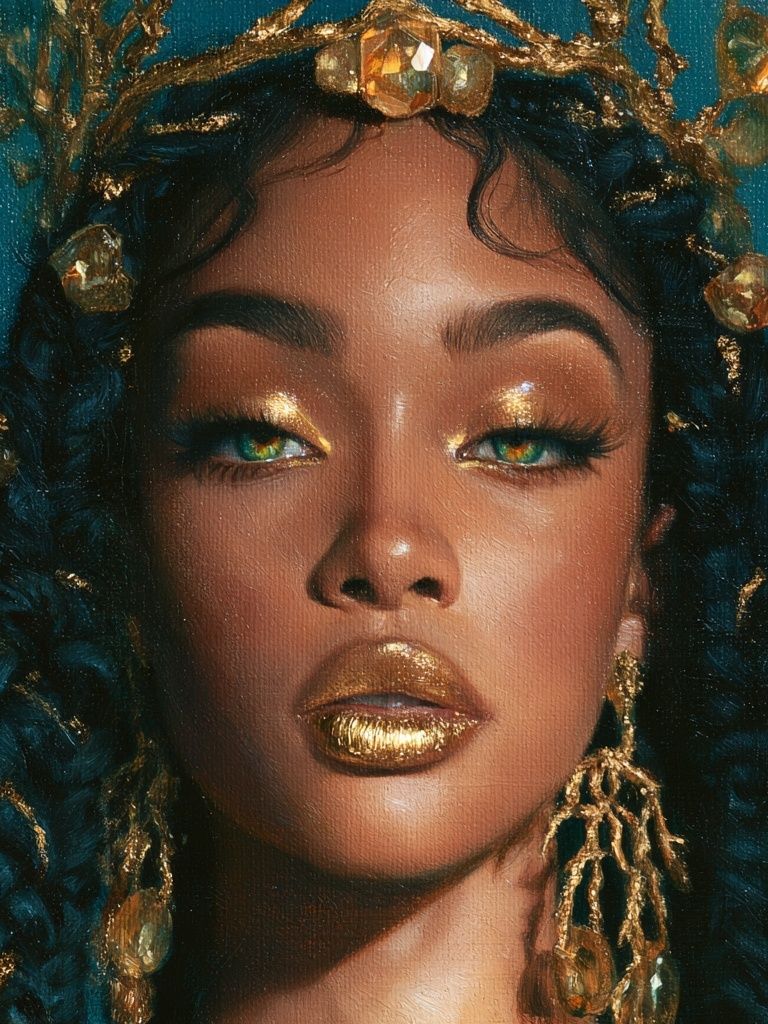 Gilded Portrait Fine-Art Poster. poster — fine-art art