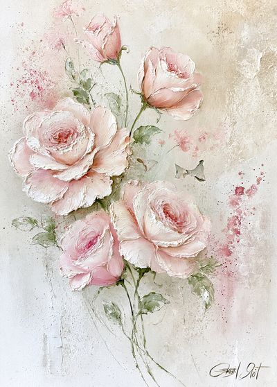 Blush Roses Fine-Art Print.