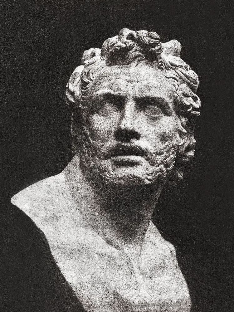 Classical Sculpture Bust — Fine Art Print. poster — fine-art art