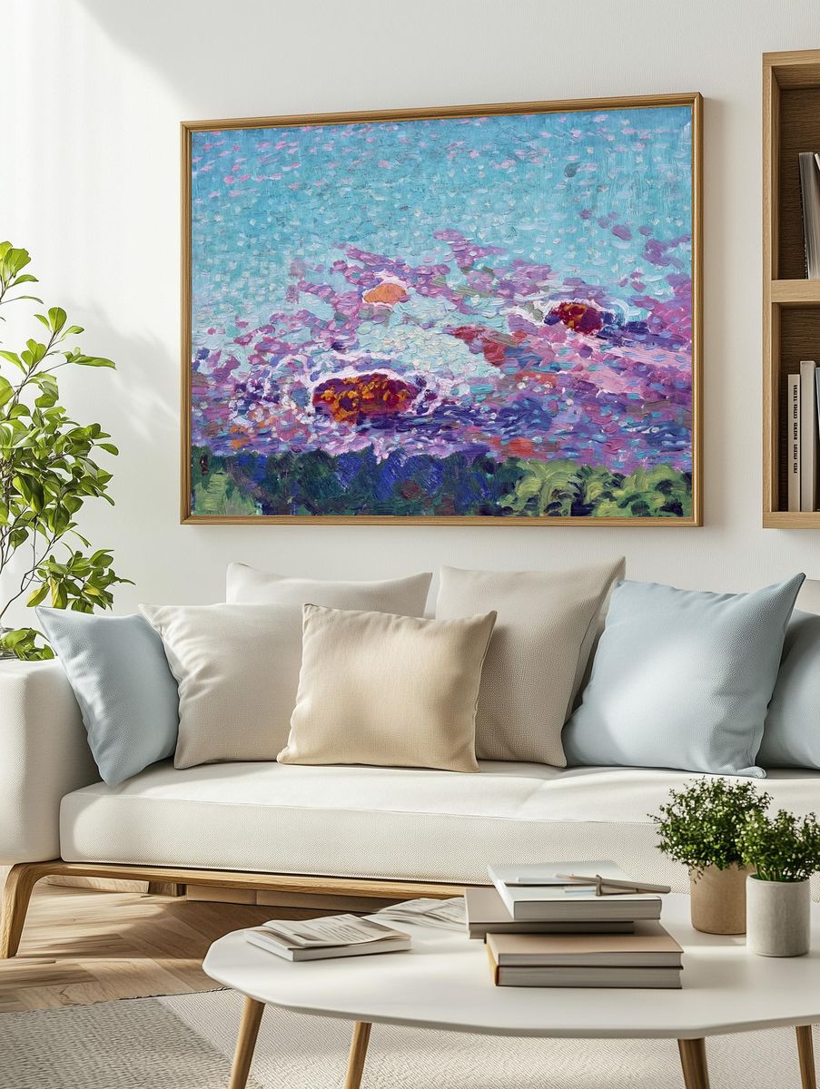 Ocean Coast painting high resolution. — room view 2