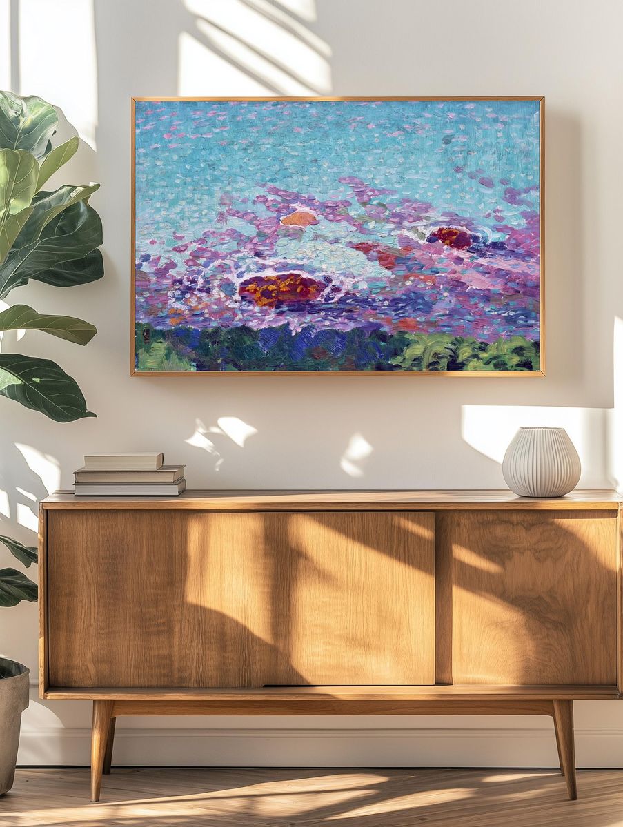 Ocean Coast painting high resolution. — room view 3