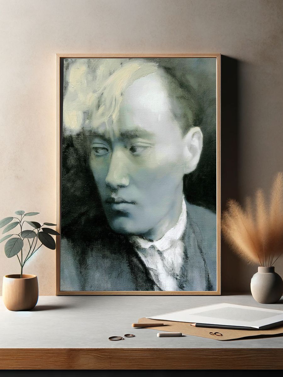 Contemplative Portrait Fine-Art Poster. — room view 2