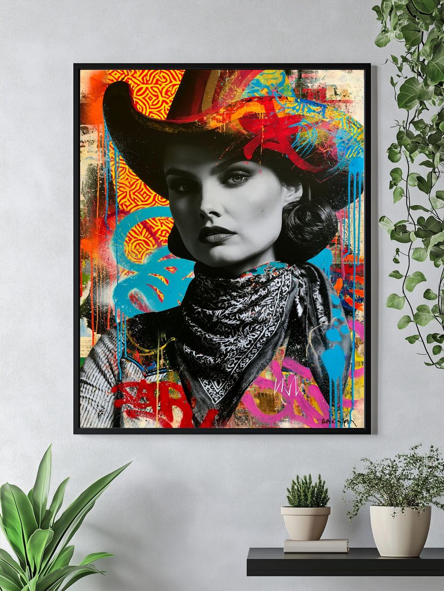 Pop Art Bear Portrait Poster. — room view 4