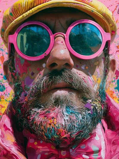 Color Splash Portrait Poster.