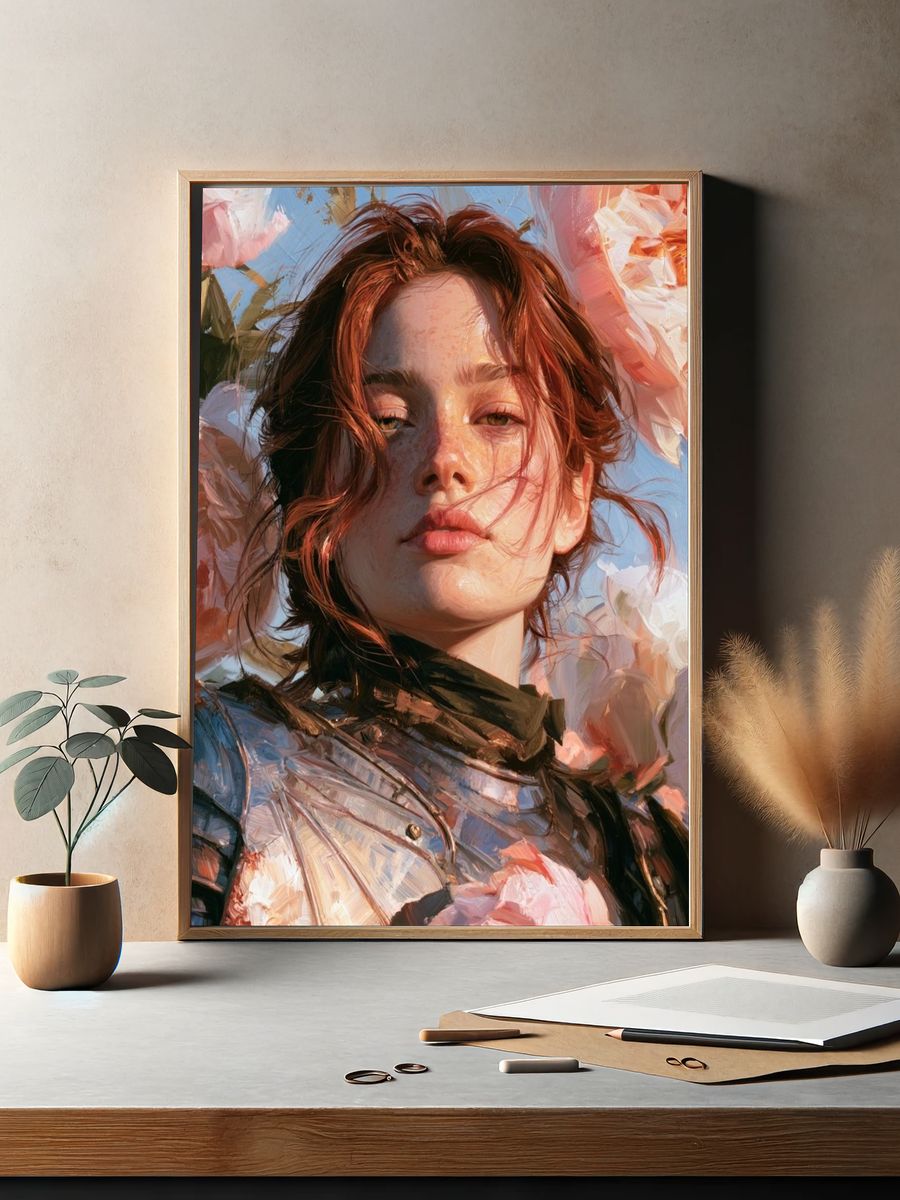 Floral Portrait Fine-Art Print. — room view 2
