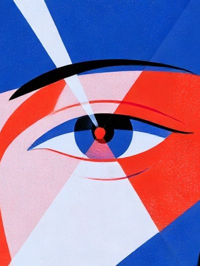 Abstract Eye Pop-Art Poster.