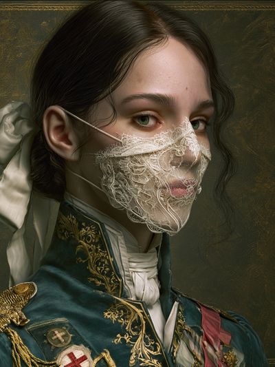 Masked Portrait Fine-Art Print.