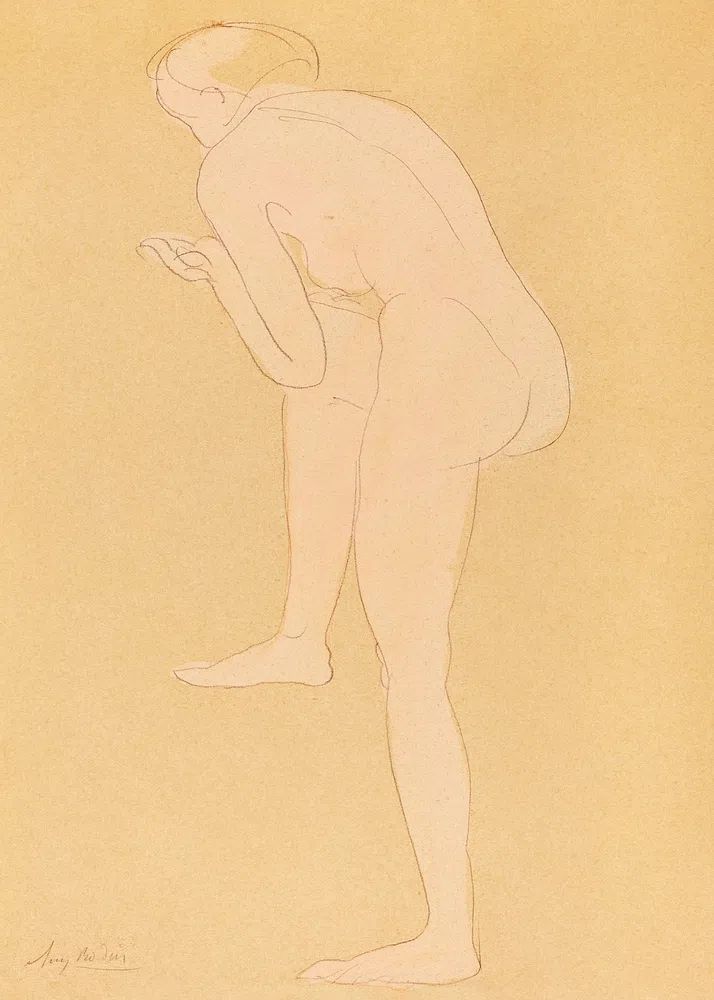 Elegant Nude Figure — Fine Art Print. poster — fine-art art
