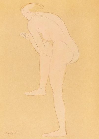 Elegant Nude Figure — Fine Art Print. poster