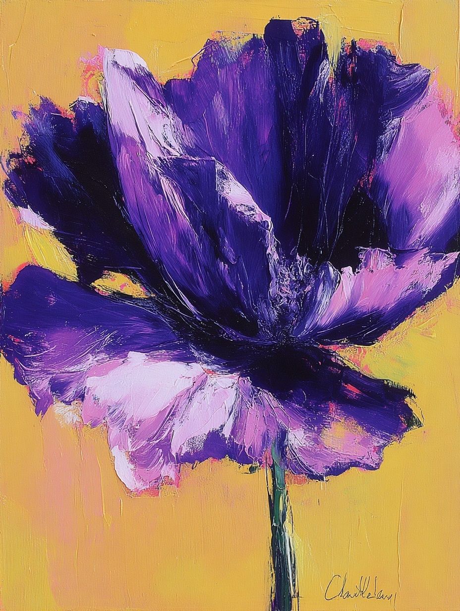 Vibrant Purple Flower — Fine Art Print. poster — fine-art art