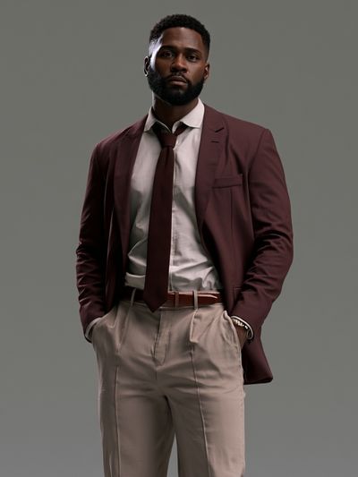 Elegant Menswear Portrait Poster. poster