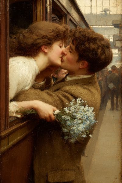 Romantic Kiss Fine-Art Poster.