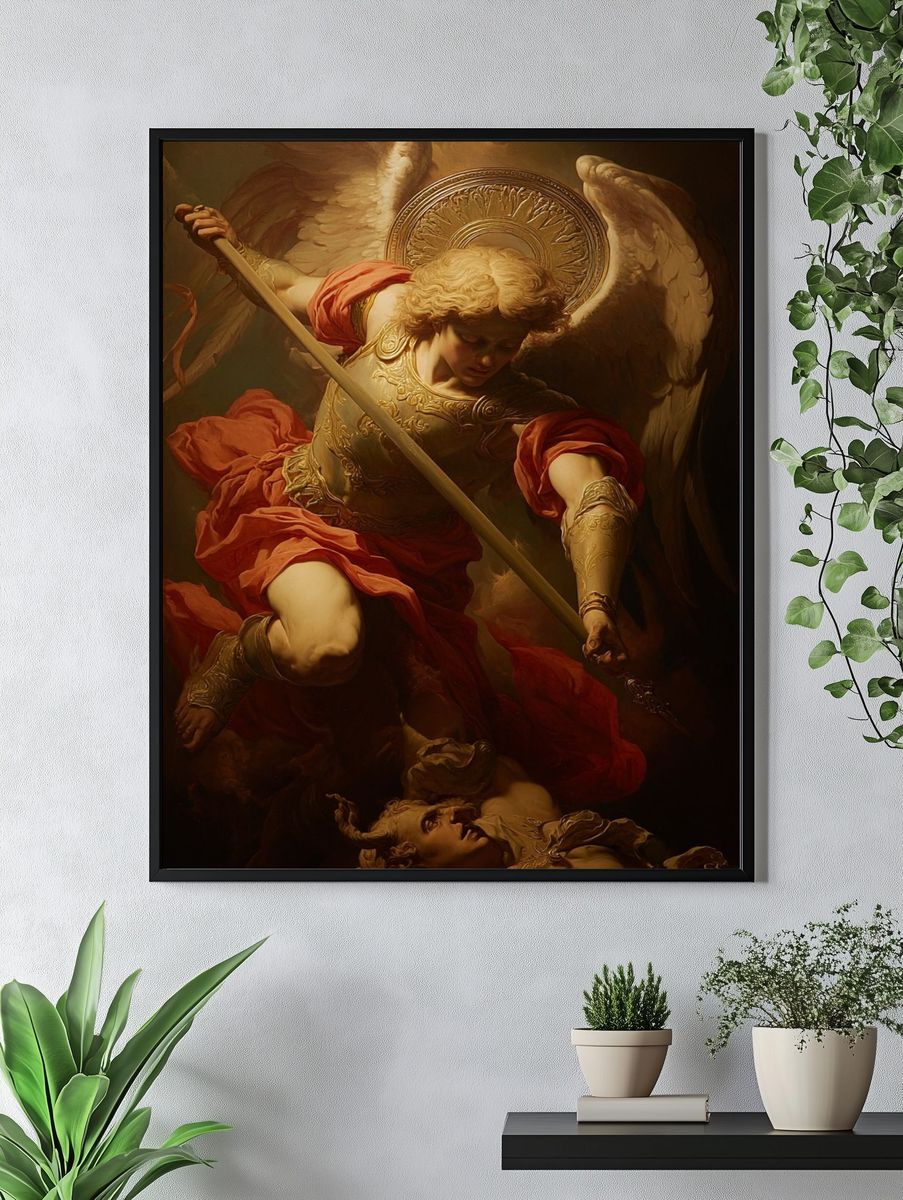Archangel Victory Fine-Art Poster. — room view 4