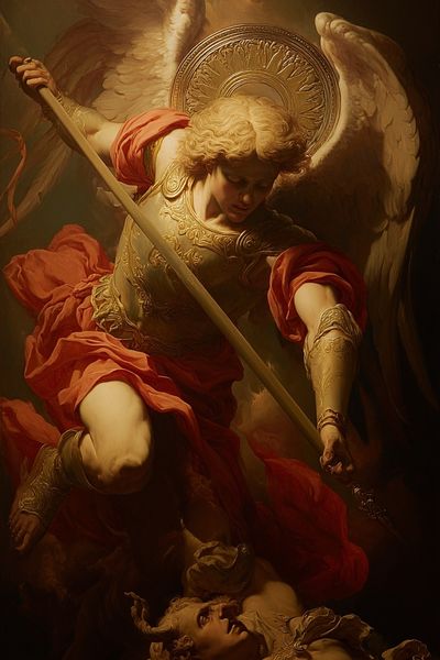 Archangel Victory Fine-Art Poster.