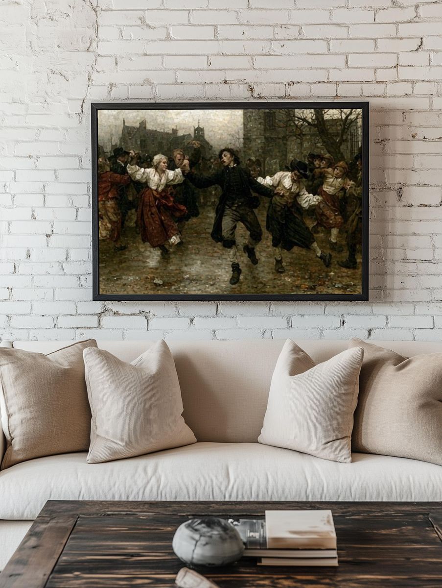 Village Dance — Fine-Art Print. — room view 1