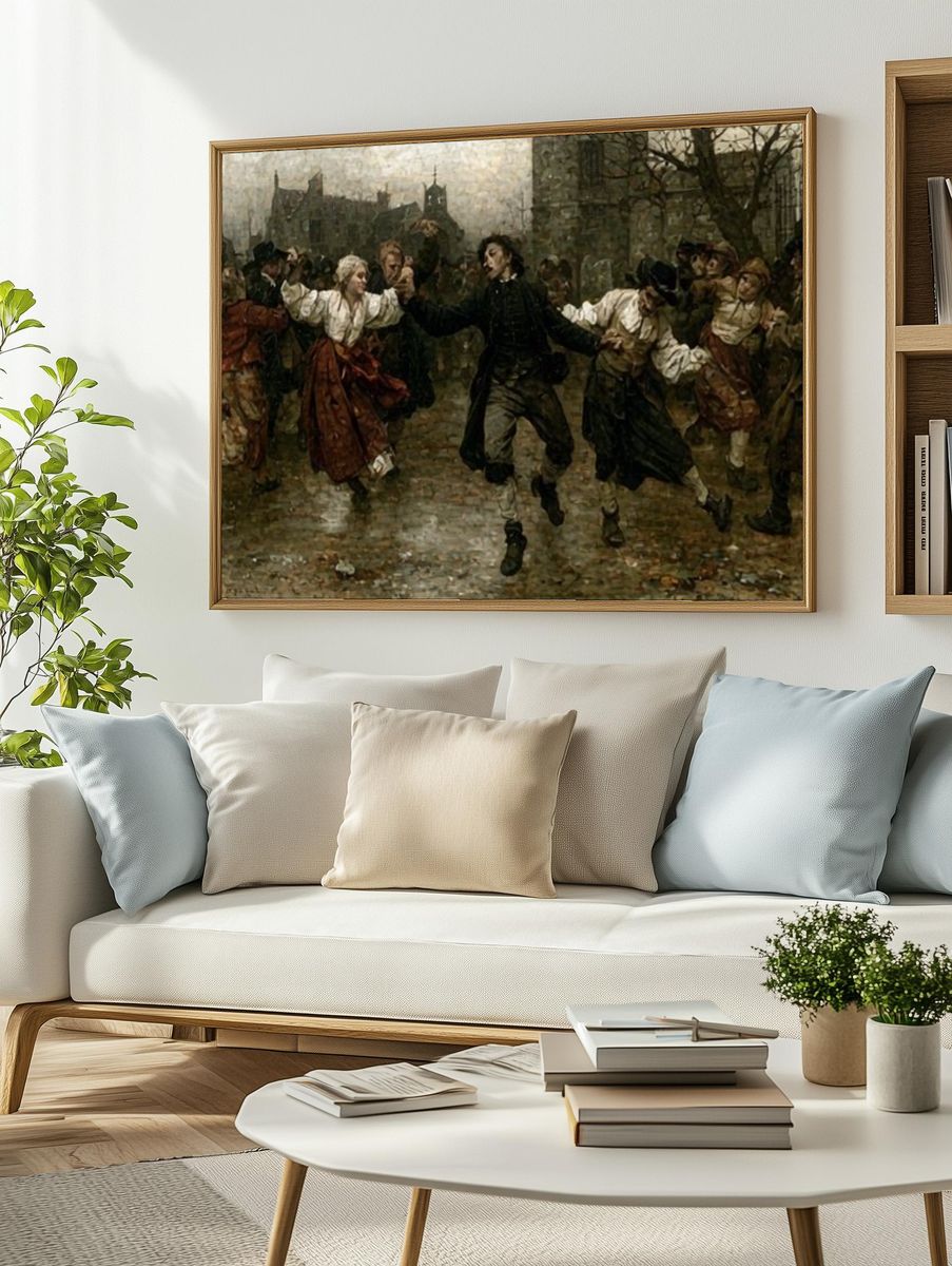Village Dance — Fine-Art Print. — room view 2