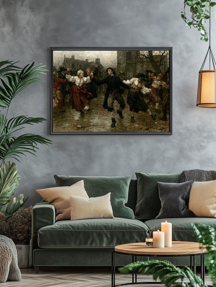 Village Dance — Fine-Art Print. — room view 4