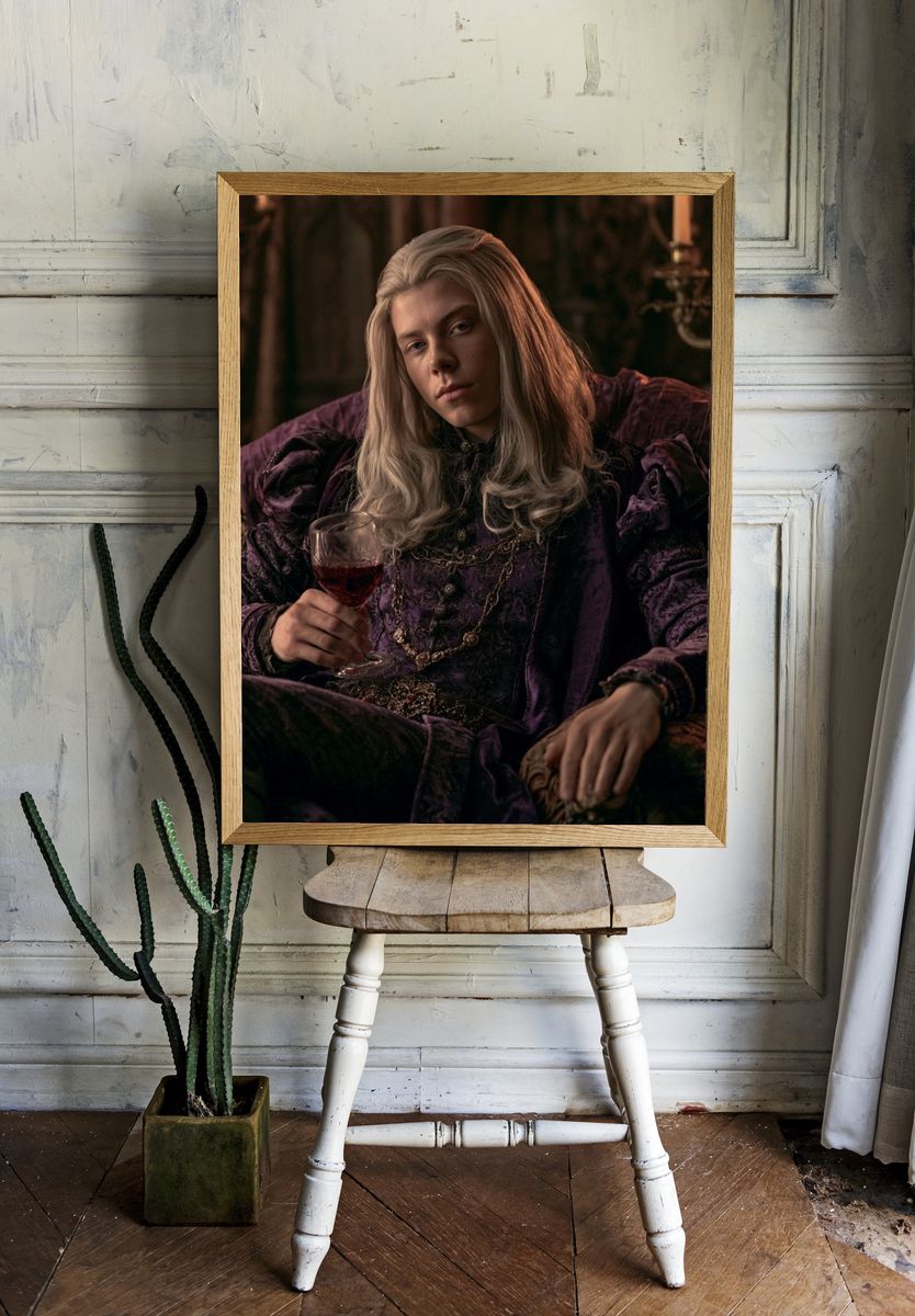 Gothic Noble Portrait Print. room preview