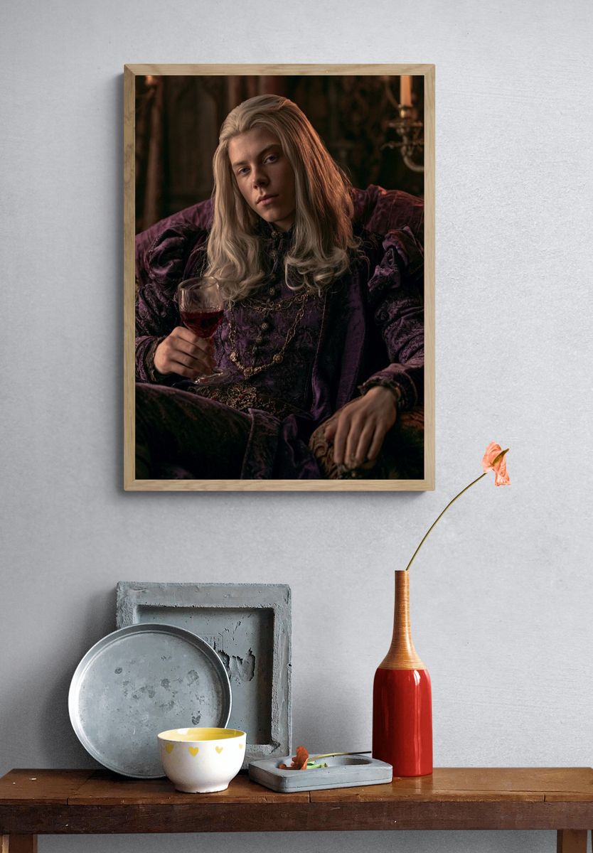 Gothic Noble Portrait Print. — room view 3
