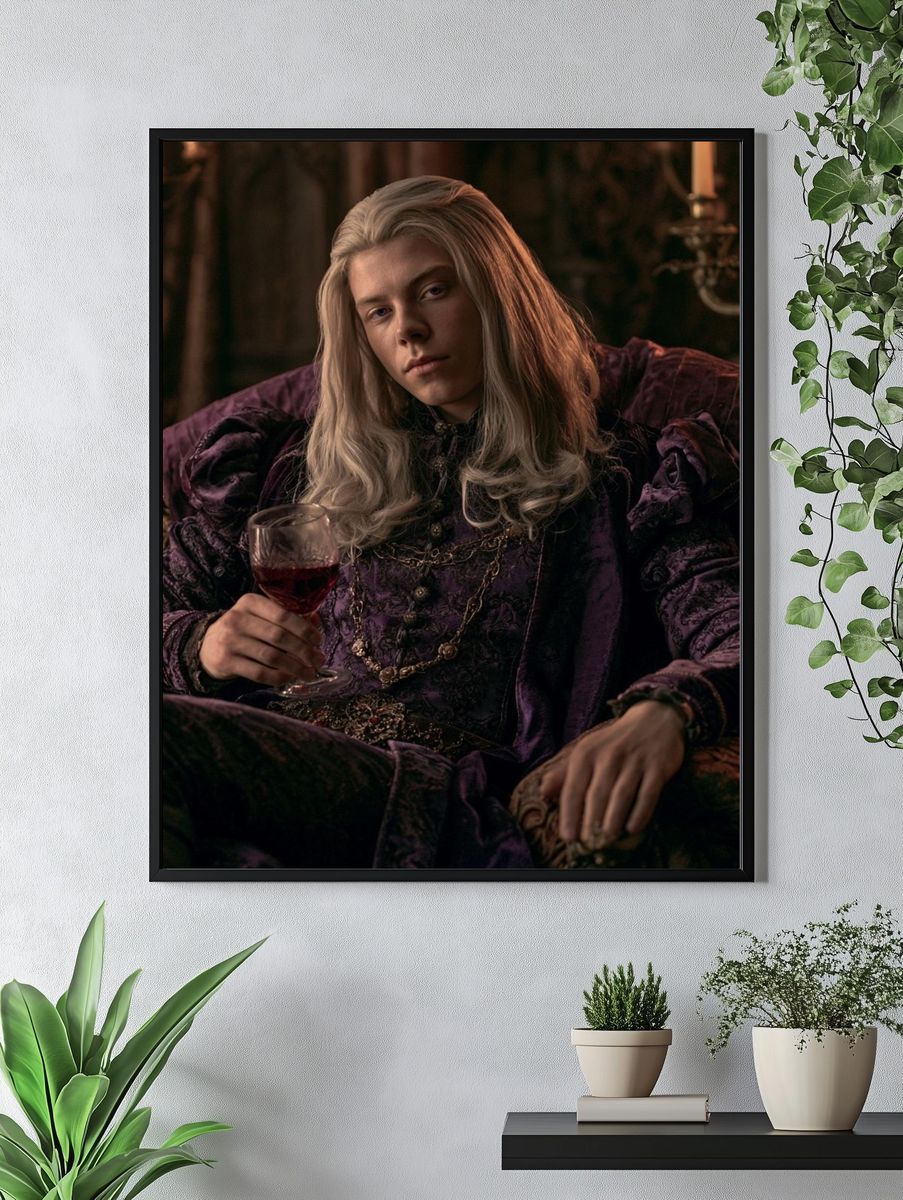 Gothic Noble Portrait Print. — room view 4