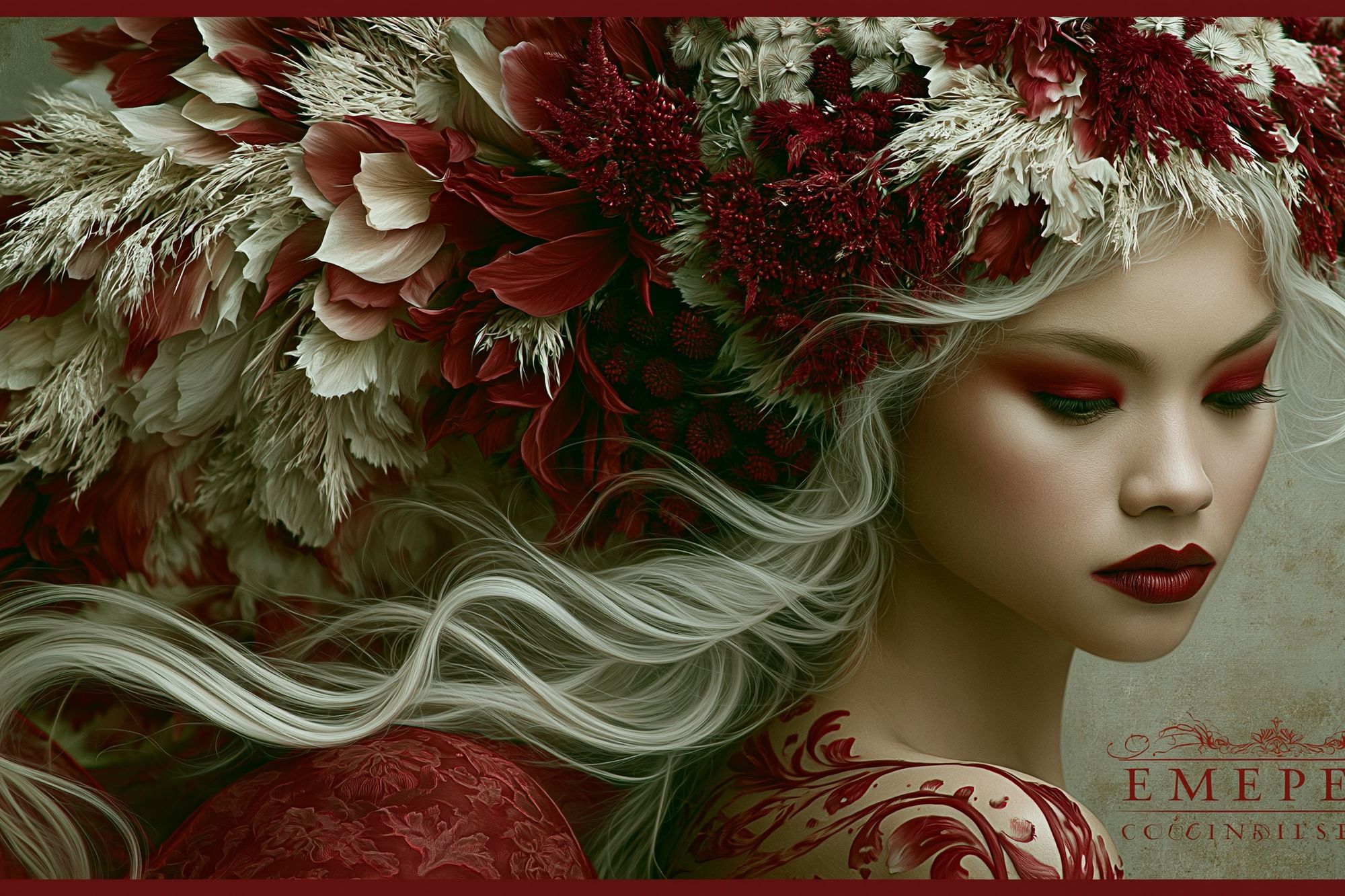 Floral Portrait Fine-Art Poster. poster — fine-art art