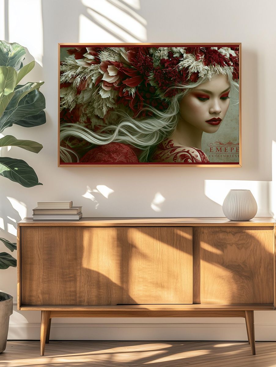 Floral Portrait Fine-Art Poster. — room view 3
